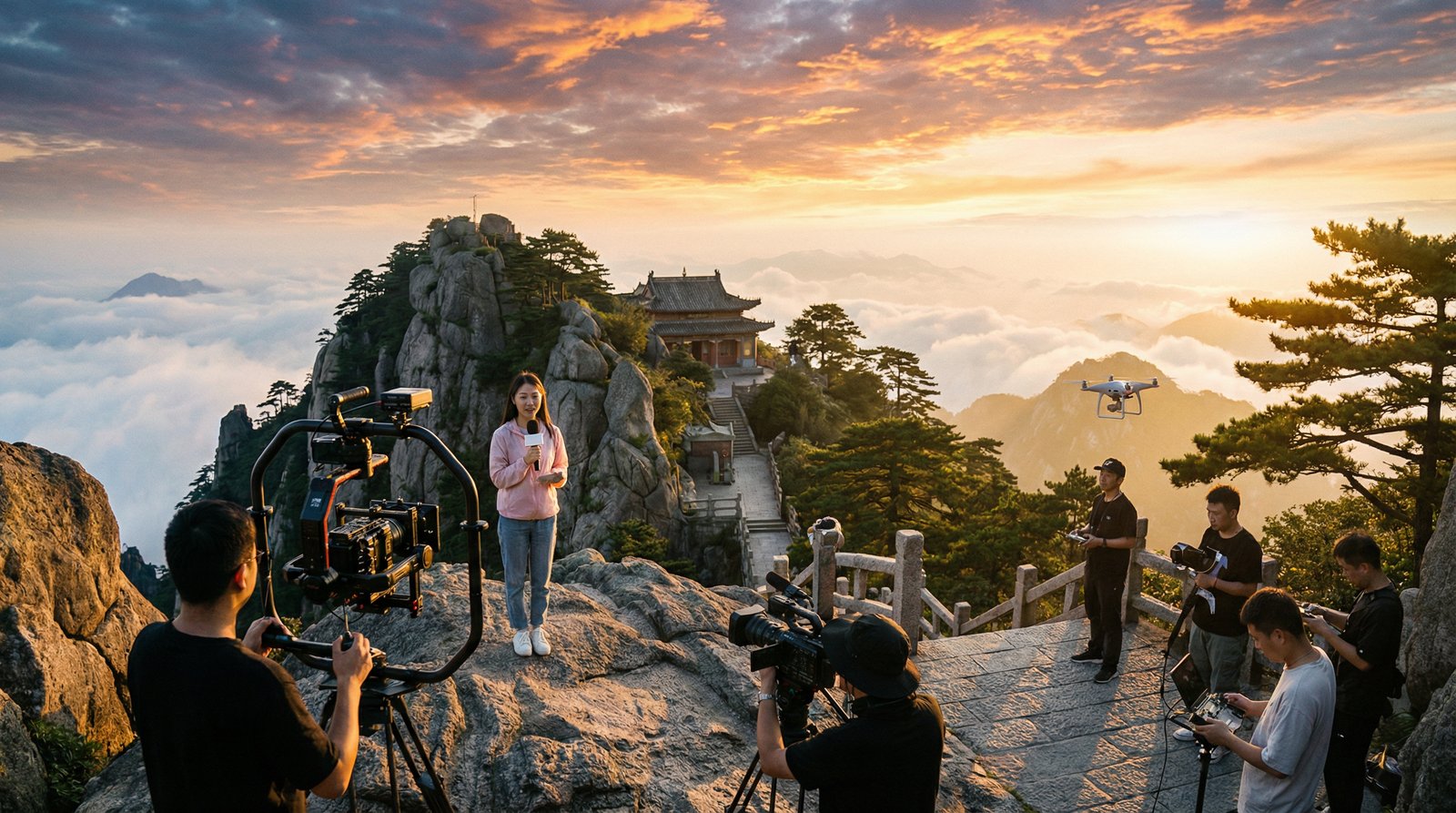 黄色仓库户外拍摄视频